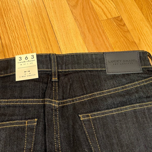 363 Lucky Brand Vintage Straight Jeans Dark Rinse 31x30 - Picture 2 of 7